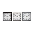 thumbnail image 1 of DecMode 8" Multi Colored Metal Clock, Set of 3, 1 of 8