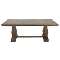 thumbnail image 1 of DecMode 84" x 30" Brown Mango Wood Dining Table with Parquet Inlay, 1-Piece, 1 of 15