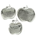 thumbnail image 1 of DecMode 9", 11", 13"W Silver Metal Apple Fruit Tray, 3-Pieces, 1 of 7