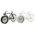 thumbnail image 1 of DecMode 9" Black Metal Bike Clock, Set of 2, 1 of 10