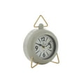 thumbnail image 1 of DecMode 9" Gray Metal Clock with Gold Accents, 1 of 8