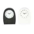 thumbnail image 1 of DecMode 9" Multi Colored Wood Textured Clock with Gold Accents, Set of 2, 1 of 9