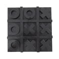 thumbnail image 1 of DecMode 9" x 1" Black Marble Tic Tac Toe Game Set, 1-Piece, 1 of 7