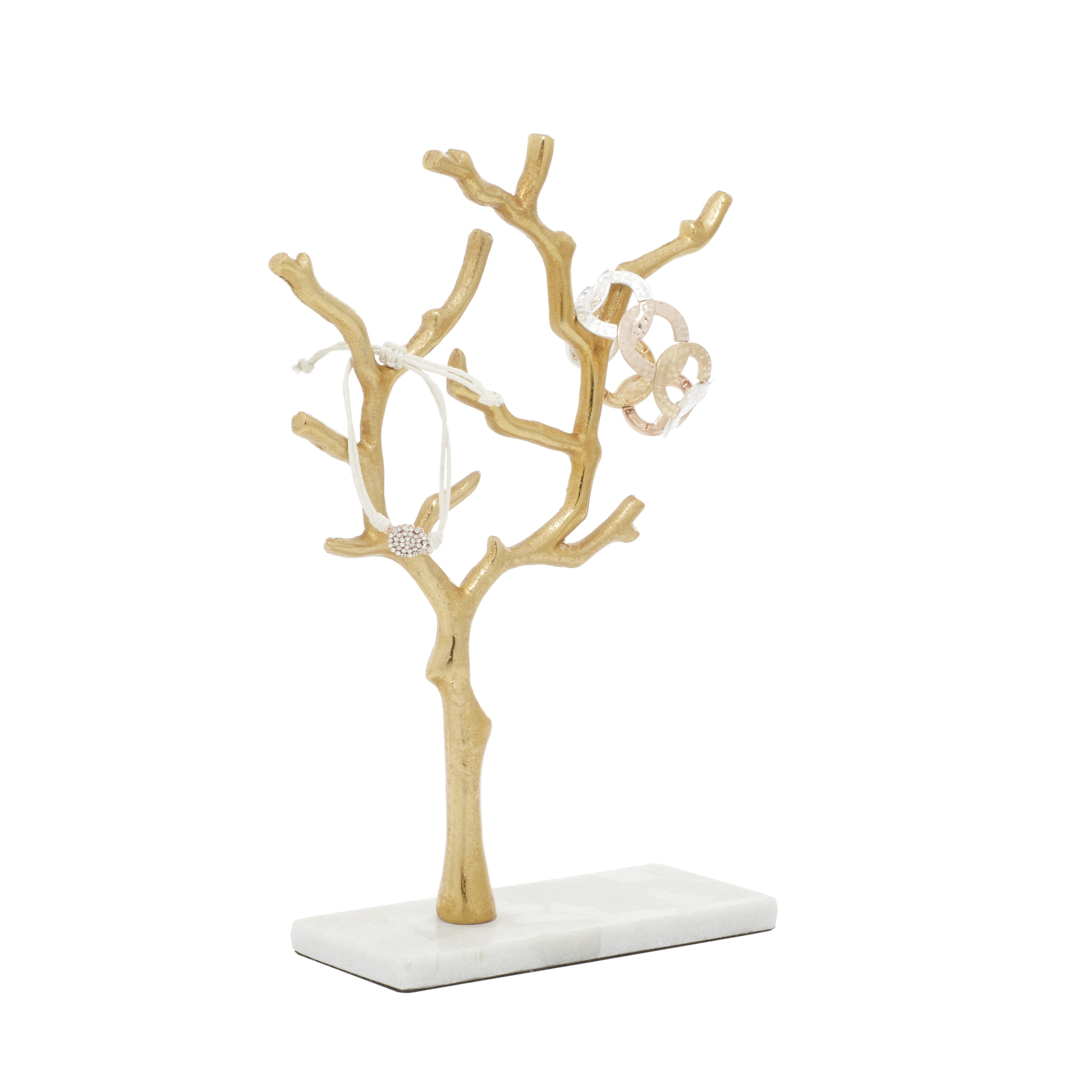 Gold and shop marble jewelry stand