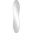thumbnail image 1 of DecMode 9" x 45" Black Wavy Wall Mirror, 1 of 9