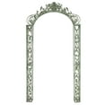 thumbnail image 1 of DecMode 93" Indoor Outdoor Arched Green Metal Bird Garden Arbor with Scrolled Vines, 1 of 11