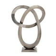 thumbnail image 1 of DecMode Aluminum Modern Loop Sculpture, Grey, 1 of 4