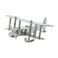 thumbnail image 1 of DecMode Aluminum Plane Modern Sculpture Silver, 1 of 10