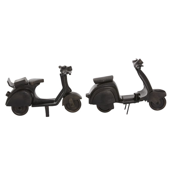 DecMode Aluminum Traditional Sculpture, Black, 2 - Pieces