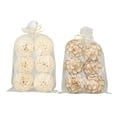 thumbnail image 1 of DecMode Beige 8" Handmade Decorative Ball Dried Plant Orbs & Vase Filler (2 Count), 1 of 8