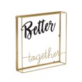 thumbnail image 1 of DecMode Better Together Glass Decorative Sign, 1-Piece, 1 of 7
