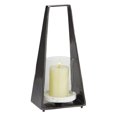thumbnail image 1 of DecMode Black Aluminum Decorative Candle Lantern, 1 of 8