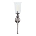 thumbnail image 1 of DecMode Black Aluminum Metal Wall Sconce, 1 of 7