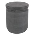 thumbnail image 1 of DecMode Black Fiber Clay Industrial Outdoor Stool 17", 1 of 11