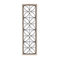 thumbnail image 1 of DecMode Black Metal Floral Wall Decor with Brown Frame, 1 of 9