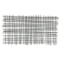 DecMode Black Metal Overlapping Lines Cross Hatch Geometric Wall Decor