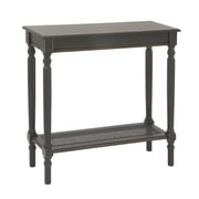 DecMode Black Traditional Wood Console Table, 31"W x 32"H