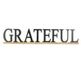 thumbnail image 1 of DecMode Black Wood Grateful Sign Wall Decor, 1 of 9