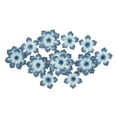 thumbnail image 1 of DecMode Blue Metal Floral Wall Decor, 1 of 8