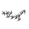 thumbnail image 1 of DecMode Blue Metal Flying Flock Of Bird Wall Decor, 1 of 15