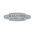 thumbnail image 1 of DecMode Blue Metal Welcome To the Lake Sign Wall Decor, 1 of 9