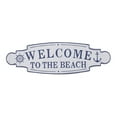 thumbnail image 1 of DecMode Blue Metal Welcome to the Beach Sign Wall Decor, 1 of 9