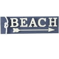 thumbnail image 1 of DecMode Blue Wood Beach Sign Wall Decor, 1 of 7