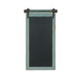 thumbnail image 1 of DecMode Blue Wood Sliding Barn Door Inspired Chalkboard Sign Wall Decor, 1 of 14
