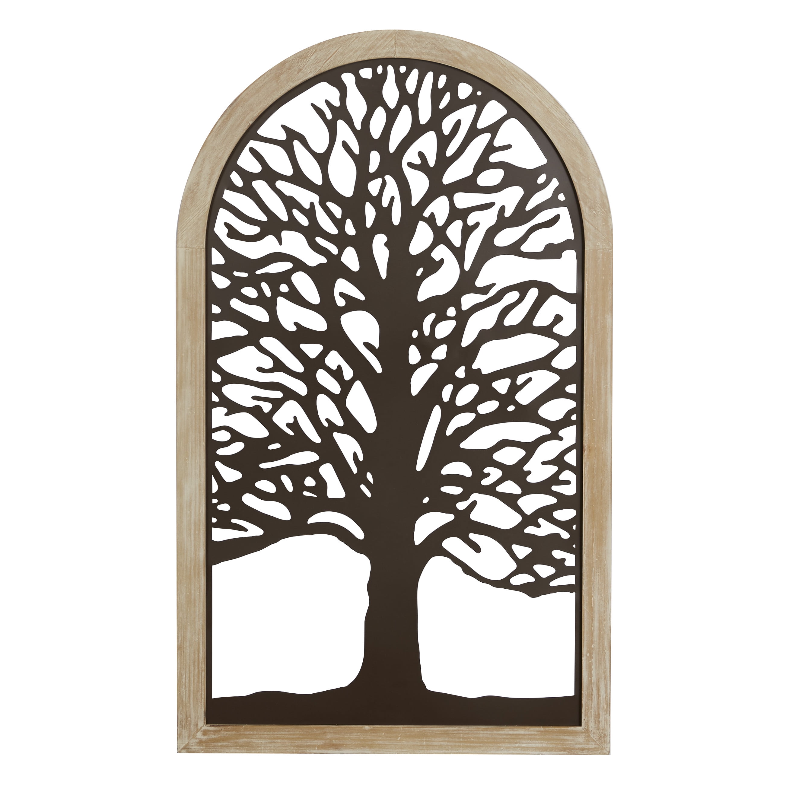 DecMode Bronze Metal of Life Tree Wall Decor with Arched Frame