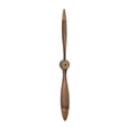 thumbnail image 1 of DecMode Brown Metal 2 Blade Airplane Propeller Wall Decor with Aviation Detailing, 1 of 8