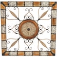 thumbnail image 1 of DecMode Brown Metal Scroll Wall Decor, 1 of 11