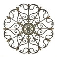 thumbnail image 1 of DecMode Brown Metal Scroll Wall Decor, 1 of 14