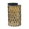 thumbnail image 1 of DecMode Brown Plastic Rattan Decorative Candle Lantern, 1 of 7