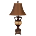 thumbnail image 1 of DecMode Brown Polystone Traditional Table Lamp 30", Set of 2, 1 of 17