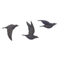 thumbnail image 1 of DecMode Brown Resin Coastal Birds Wall Decor Set of 3 11", 11", 10"H, Textural Dark Mocha Brown Finish, 1 of 17