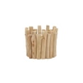 thumbnail image 1 of DecMode Brown Wood Pillar Candle Holder with Driftwood Style, 1 of 6