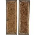 thumbnail image 1 of DecMode Brown Seagrass Woven Panel Abstract Wall Decor (2 Count), 1 of 14