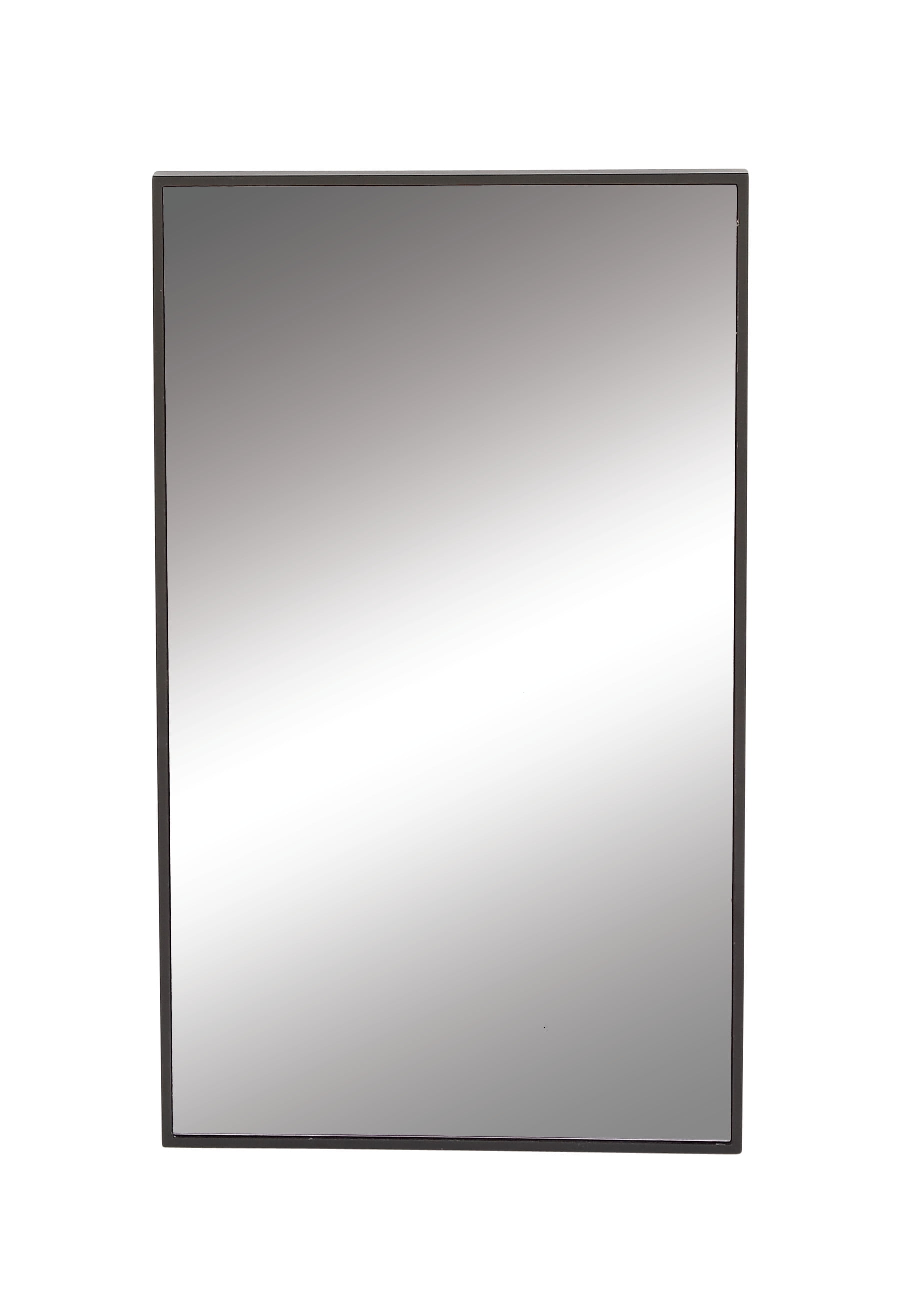 Sleek Black Wood Rectangular Dresser Mirror 18" x 32"