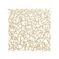 thumbnail image 1 of DecMode Contemporary Square Gold Metal Strip Pattern Wall Décor, 40"W x 40"H, 1 of 14