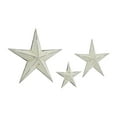thumbnail image 1 of DecMode Cream Metal Star Wall Decor (3 Count), 1 of 10