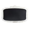 thumbnail image 1 of DecMode Cream Wood Carved Top Sign Wall Decor with Chalkboard, 1 of 13