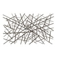 thumbnail image 1 of DecMode Dark Gray Metal Overlapping Lines Geometric Wall Decor, 1 of 13