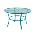 thumbnail image 1 of DecMode Diamond Band Panel 36 in. Round Metal Patio Dining Table, 1 of 2