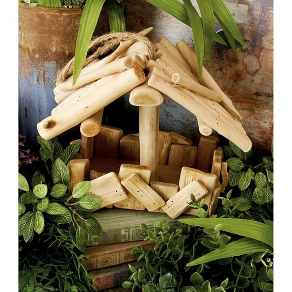 4-Pc Adorable Driftwood Bird Feeder Set