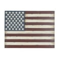 thumbnail image 1 of DecMode Farmhouse Metal American Flag Indoor/Outdoor Wall Décor, 48"W x 36"H, 1 of 13