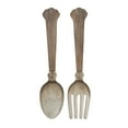 thumbnail image 1 of DecMode Farmhouse Metal/Wood Spoon and Fork Wall Décor, Set of 2 8"W x 38"H with Light Brown Distressed Finish, 1 of 14