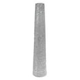 thumbnail image 1 of DecMode Glam Silver Round Large and Tall Cylindrical Floor Vase, Ceramic with Beaded Textured Pattern, 8'W x 50'H, 1 of 11