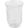 thumbnail image 1 of DecMode 8" Ribbed Glass Vase, 1 of 13