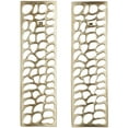 thumbnail image 1 of DecMode Gold Aluminum Metal Cutouts Abstract Wall Decor (2 Count), 1 of 7