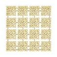 thumbnail image 1 of DecMode Gold Aluminum Geometric Wall Decor with Hammered Designs, 1 of 7